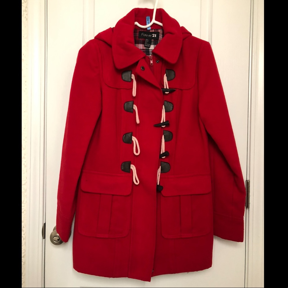 Red Pea Coat